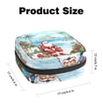thumbnail image 2 of Santa Claus Sanitary Napkin Storage Bag with Plush Velvet, Sponge, and Oxford Cloth - 4.7x6.6x6.6 in - Keep Your Sanitary Napkins Organized, 2 of 6