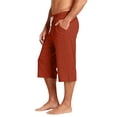 thumbnail image 4 of Nestiefly Men's Baggy Shorts Wide Leg Sweat Shorts Gym Workout Shorts Drawstring Waist Summer Cruise Clothes Ginger XL, 4 of 9