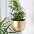 thumbnail image 3 of Hanging Basket Metal Hanging Planters Hanging Pots For Home Decor Holiday Party Supplies (gold s), 3 of 10