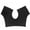 Black, variant on Women Vest Sweat Pads Washable Underarm Sweatproof Pads Elastic Breathable Reusable Anti-Sweat Pads -White 1,S