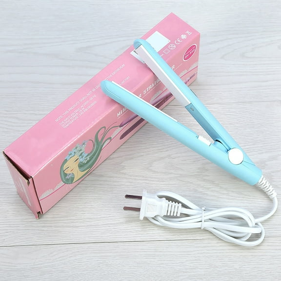 Flat Iron, Mini 2.8 X 0.7Inch Simple Lightweight Small Size Flat Iron Curler, For Straight Hair Curly Hair