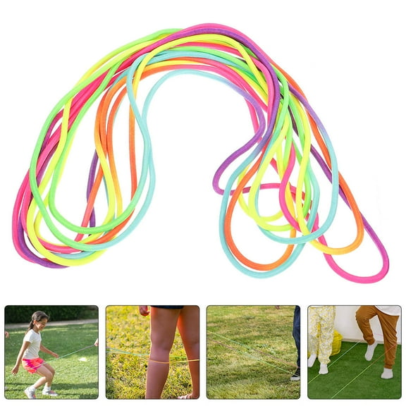 ELAYARD 1Pack Multi-Colored Rubber Jump Rope for Exercise Promotes 11.8X0.16X0.16In