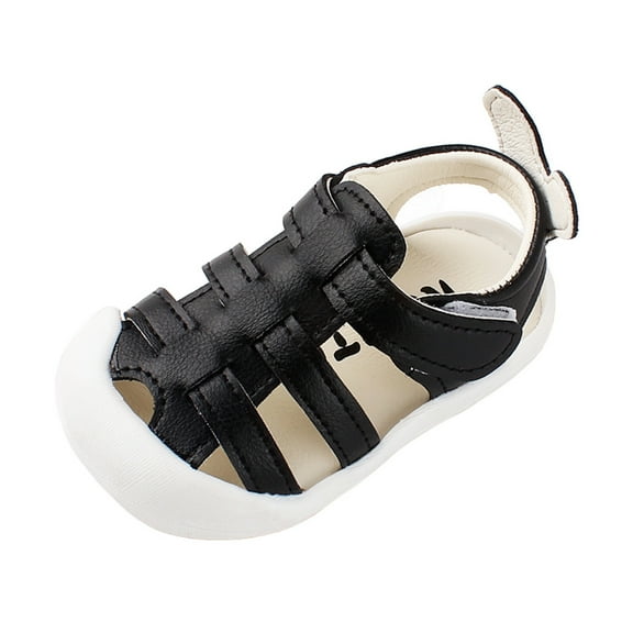 Odeerbi 2025 Babies First Walkers Toddler Little Baby Kids Boys Girls Cartoons Anti-kick Non-slip Shoes Sandals