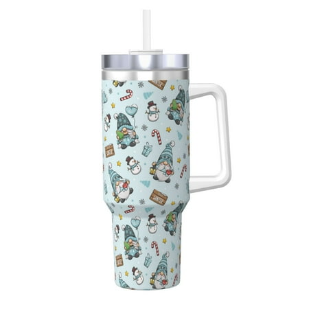 

Ocsxa Winter Wonderland Light Blue Print 40oz Stainless Steel Vacuum Insulated Tumbler Car Cup Coffee Mug with Spillproof Lid Keep Your Drink Hot or Cold on the Go