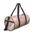 thumbnail image 3 of Gaeub Rose Gold Glitter Splatter Lightweight Travel Cylinder Bag Gym Tote Bag Sports Training Duffle Bag with Pockets and Straps, 3 of 8