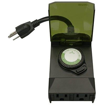 Woods 50011wd Outdoor 24 Hour Mechanical Outlet Timer Box Woods 50011wd Outdoor 24 Hour Mechanical Outlet Timer Box