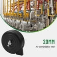 thumbnail image 4 of MYG 2pc Male Thread Air Compressor Intake Filter r Muffler Plastic Black, 4 of 9