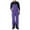 Purple, variant on CQONEPT Snow Ski Jumpsuit for Mens Windproof Waterproof Insulated Romper Snowboarding Bib Overall with Zip Pockets Brown XL