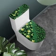thumbnail image 3 of HELLHERO Toilet Seat Covers Set for Elastic Edge Elastic Fabric Soft Washable Non-Slip Universal Washable and Reusable Adds Holiday Charm St. Patrick's Day, 3 of 6