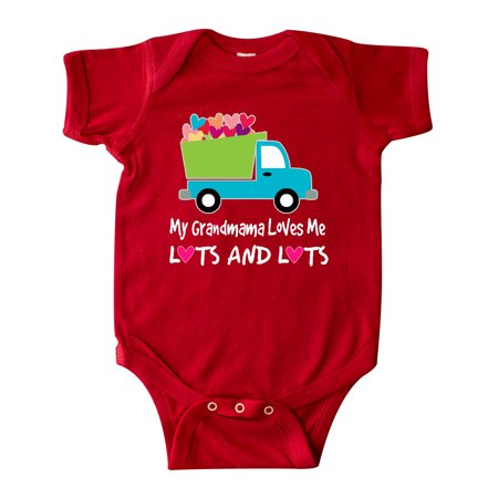 

Inktastic Grandson My Grandmama Loves Me Truck Gift Baby Boy Bodysuit
