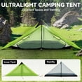 thumbnail image 3 of Carpa de camping LanShan ultraligera para 3 estaciones, 1/2 personas, verde, 3 of 8