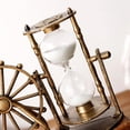 thumbnail image 4 of retro Rueda Temporizador decorativo vintage Arte de metal creativo para BLESIY Reloj de arena de estilo retro, 4 of 6