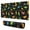 Black Dinosaurs Jackson, variant on Long Mouse Pads for Desk,Black Dinosaurs Leaves Stars Pattern Desk Mats on Top Of Desks, Desk Mouse Pad Extra Large with 3mm Non-Slip Base and Stitched Edge for Gaming,Office,Work,Home 31.5"x11.8"