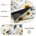 thumbnail image 6 of Sunflower Area Rug 6x9 FT, Non Slip Living Room Throw Carpet, Spring Floral Vintage Summer Botanical Washable Soft Large Floor Carpet Non-Shedding Rug for Bedroom Dining Room Play Room, 6 of 9