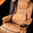 thumbnail image 2 of Para BYD Denza D9 2024 2025 Accesorios Cuero Blanco Naranja Negro Cojín de asiento de automóvil Cojín de respaldo de asiento delantero o trasero Interior del automóvil, 2 of 5