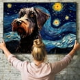thumbnail image 6 of German Wirehaired Pointer Dog Canvas Van Gogh Starry Night Wall Art Gifts Canvas Wall Art Frame Music Artist Customized Canvas Framed Photo Art Work For The Bedroom(Gifts For Dog Lover ), 6 of 6