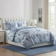 thumbnail image 2 of VCNY Home Gill 3-Piece Blue Printed Sea Plants Coastal Quilt Set, King, Adult, Unisex, 2 of 5