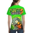 thumbnail image 4 of Plants Vs Zombies T Shirts 3D Printed Short Sleeve Tee Shirt for Boys Girls, 4 of 8