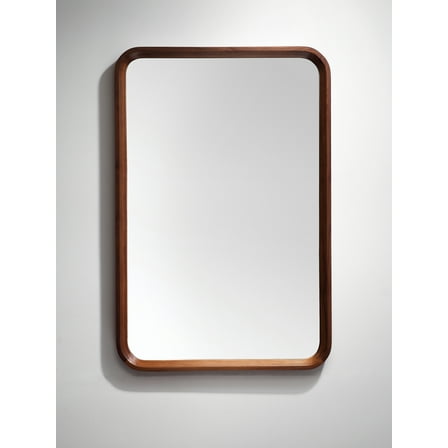Bathroom Mirror Vela 24" Walnut Modern Style