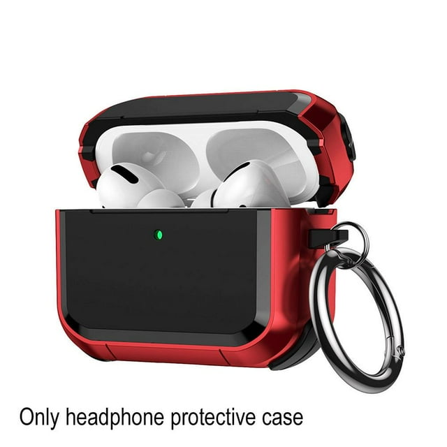 Armor Protective Case For Airpods Pro 3, Hard Shell With Metal Carabiner, Wireless Charging