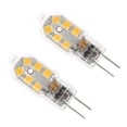 thumbnail image 1 of Injueey 2 uds bombilla LED 3W 5W G4 bombilla AC 220V DC 12V lámpara LED SMD2835 lámpara de araña iluminación reemplazar lámparas halógenas Iluminación novedosa AC/DC12V blanco cálido Injueey HA002020-01, 1 of 6