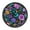 Colorful Flowers and Vines, variant on Voice Activated Clock with Glow Light 12 Inch Large Silent Wall Clock Battery Operated for Home Decor Colorful Blooming Flowers