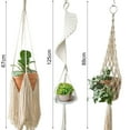 thumbnail image 6 of SPRING PARK Macrame Plant Hanger Hanging Planter Indoor Outdoor Hanging Plant Holder for Home Decorative Bohemian Plant Hangers, 6 of 6