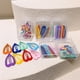 thumbnail image 4 of Sonducket 8 piezas pinzas para el cabello Mini gota de agua Bowknot horquillas accesorios para la cabeza suministros de fiesta pentagrama Bobby Accesorio para el cabello Cuadrado, 4 of 6