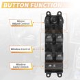 thumbnail image 3 of Unique Bargains Front Left Side Power Window Switch for Volvo S60 V60 No.31334348 Window Control Switch for Volvo XC60, 3 of 7