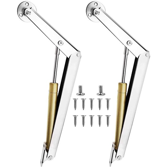 Jinsinto 2 Pieces Gas Spring,Original Gas Struts,100N Gas Struts,Hinge Cover Support Lift,For Kitchen Cabinet Door Lift Hinge Damper