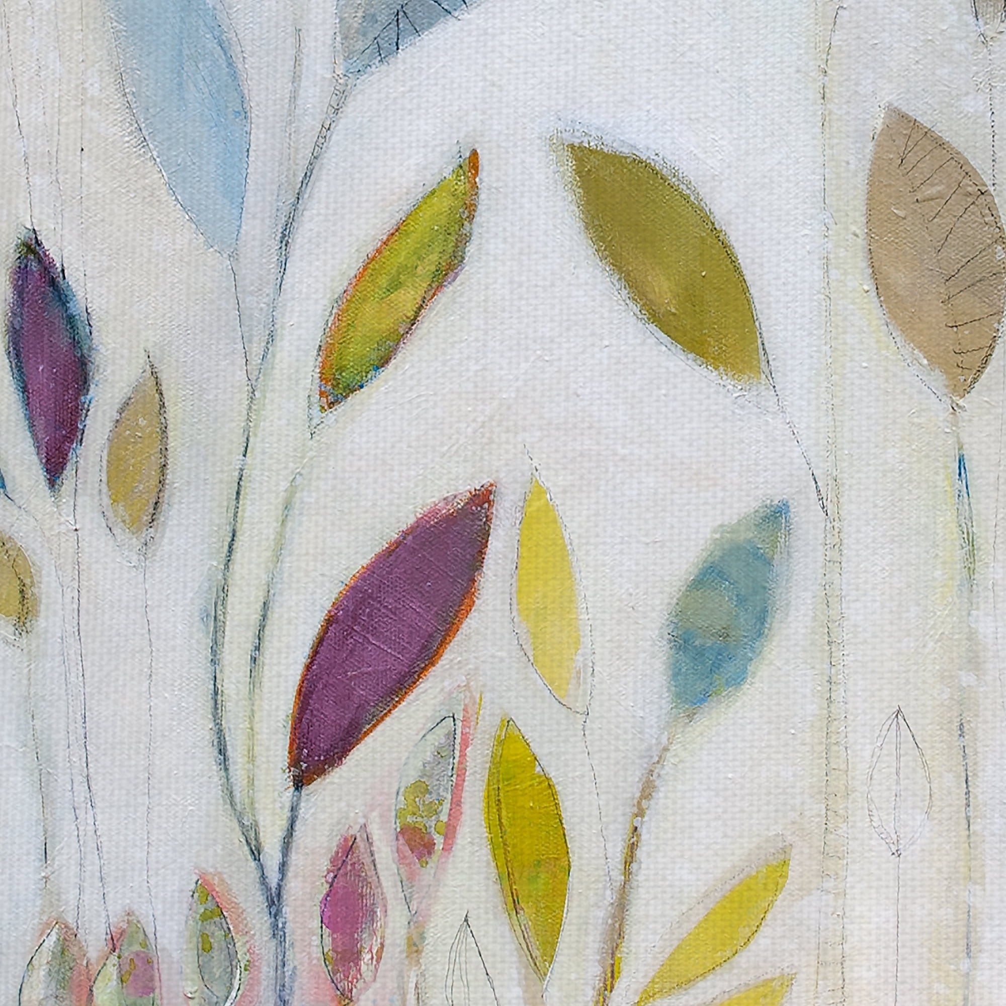 Fine Art Canvas Once III Colorful Leaves by Dar James Canvas Art Print