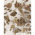 thumbnail image 1 of Ahgly Company Machine Washable Indoor Rectangle Abstract Dark Gold Brown Area Rugs, 5' x 7', 1 of 7