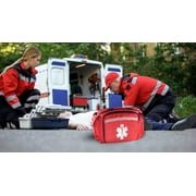 Primacare KB-1088 EMT First Responder Trauma Bag, Red, 10 x 9 x 18