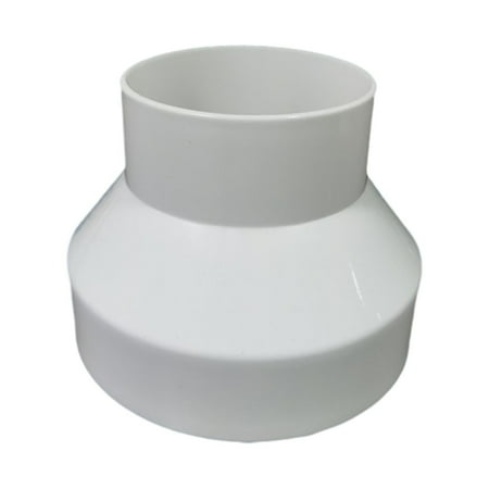 

Tnarru Duct Reducer Pipe Fitting for Inline Ventilation System Duct Adapter Havc Pipe Connector for Offices Bathroom Home Apartment 150 to 100mm