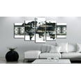 thumbnail image 2 of Vivyet Canvas Print - Metal World Map, 2 of 4