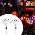 thumbnail image 3 of 2 luces solares forma globo ocular Halloween decoración exteriores shamjiam Rojo, 3 of 8