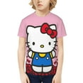 thumbnail image 7 of Hello Kitty T Shirts For Girls Boys, 3d Print Cartoon Graphics T Shirt, Youth Crewneck T-Shirt, Unisex Short Sleeve Top Tees Age 4-16 Years, 7 of 7