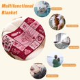 thumbnail image 5 of leyai Valentines Day Throw Blanket Twin Size Pink Plaid Love Heart Blanket Girlfriend Wife Couple Gift Blanket for Couch Bed Soft Cozy Lightweight Fuzzy Fleece Blankets and Throws 60x80, 5 of 6