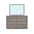 thumbnail image 5 of Benjara BM273421 64 in. Kim Modern Solid Acacia Wood 8 Drawer Dresser, Heather Gray, 5 of 5