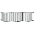 thumbnail image 4 of Safety Gate, Outdoor Fence Gate With Reinforced Frame, Wall Mounted Hardware Steel 4-in-1 Metal Safety Door For Corridor, Doorway, House Stairs, 4 of 7