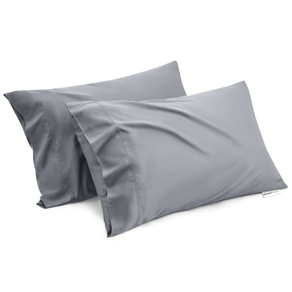 Dr Pillow BK4836 20 x 30 in. Luxury Bamboo Cooling Queen Size Pillowcase, Gray - Set of 4
