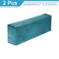 thumbnail image 3 of Fundas de reposabrazos estirables de 2Pack, fundas suaves de sillón de poliéster, azul, 3 of 7