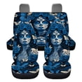 thumbnail image 7 of Binienty Halloween Automotive Seat Covers and Accessories Day of The Death Woman Car Seat Covers Front and Rear Spit Bench Seats Cover Washable Fabric Easy to Install Auto Interior Decorations, 7 of 7