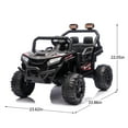 thumbnail image 2 of Ambifirner 12V Ride On Toys for Big Kids, 2 Seater Kids Ride On UTV Car 2.4G PC Vehicles w/Remote Control, Upgraded Battery, Music, Bluetooth, 4-Wheel Suspension for Boys Girls, Black, 2 of 9