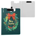 thumbnail image 3 of A4 Double Clip File Folder 18.9x12.6in Clipboards Foldable Binder Holds 80 Sheets Project Folder for Office, Home Christmas Wreath with A Bow, 3 of 9
