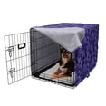 thumbnail image 2 of Mermaid Tail Dog Crate Cover, Japanese Folk Inspired Cartoonish Squama Scales in Purple Color Palette, Easy to Use Pet Kennel Cover for Medium Large Dogs, 35" x 23" x 27", Multicolor, by Ambesonne, 2 of 6