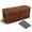 Brown, variant on Cable Management Box Desk Handwoven Rattan Cord Hider Organizer With Lid Button Lock Power Strip Cover Wicker Decorative Basket Floor Wire Hiding Extension (grey)