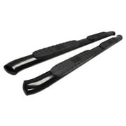 Traxx 4 Oval Nerf Step Bars for 2022 Frontier Crew Cab, Black