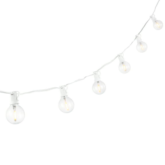 SAFAVIEH Chiera 10-Light G40 White Metal Outdoor String Light