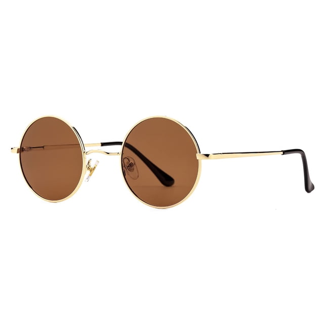 Gafas de Sol Polarizadas Redondas Gleyemor para Hombre y Mujer Rojo Amarillo